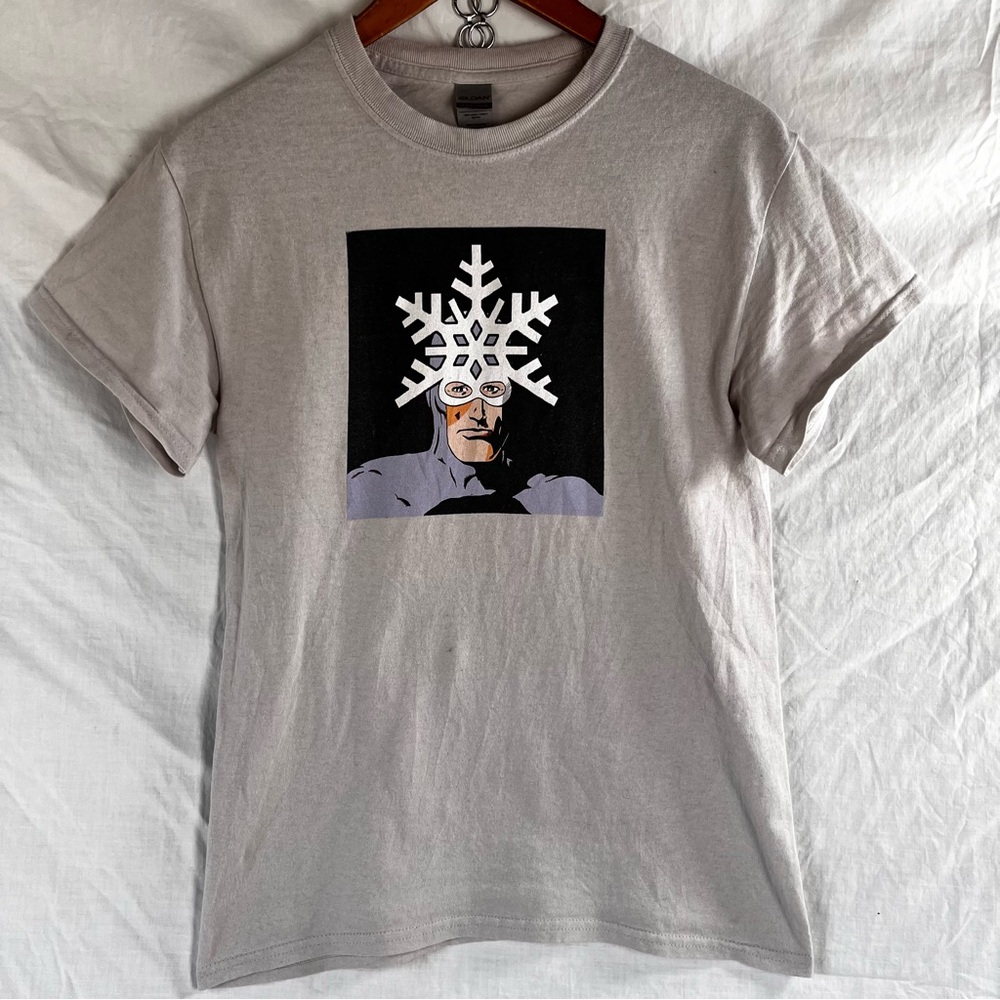 Captain Snowflake Combat Skier Montana Independent Underground Zine Cult Hero T - Picture 2 of 12